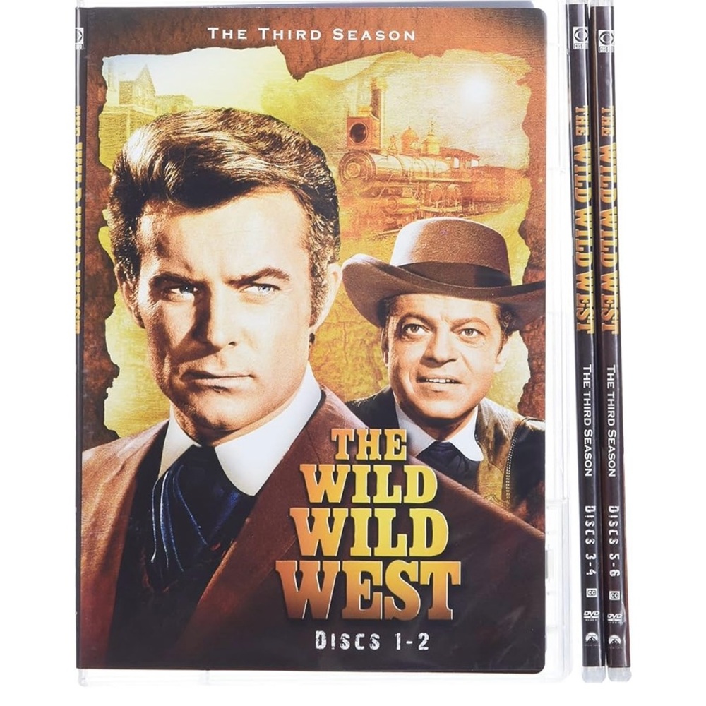 The Wild Wild West Complete Third Season 6 DVD discs good used condition